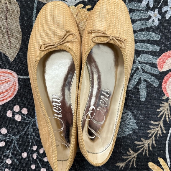 J.Crew Zoe Woven Ballet Flats in Light Tan Raffia Straw - Picture 3 of 3